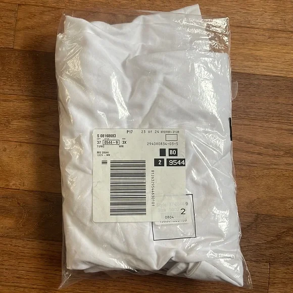 NWT Woman Within Perfect Three-Quarter Sleeve Crewneck Tunic Size 3X - Picture 2 of 2